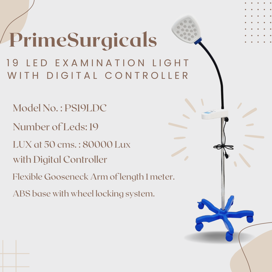 19 LED Nova Examination Light - with Digital Controller - ABS Base