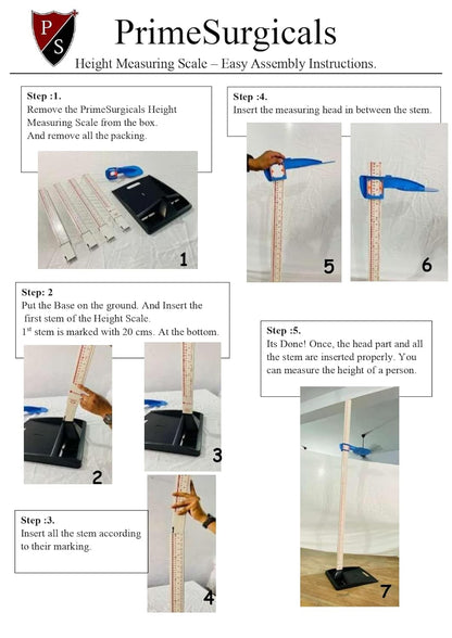 ABS Height measuring scale - Stadiometer - Precision Model