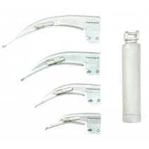 Laryngoscope adult kit, Macintosh style blade, high gloss LED light bulb, blade sizes 1, 2, 3 and 4