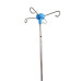 IV Saline Stand Max Height 6.5 Feet- MS Chrome Plated