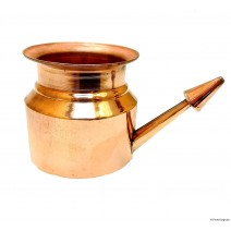Copper Jal Neti Pot with 25 Sachets of Salt