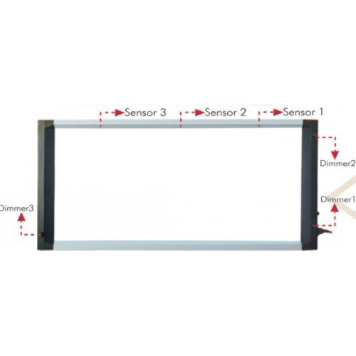 Premium X - ray viewer Box with auto sensor - Triple Film