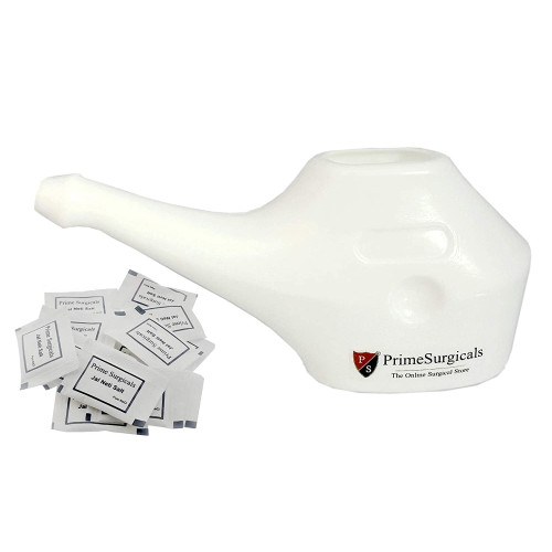 Compact Neti Pot - White