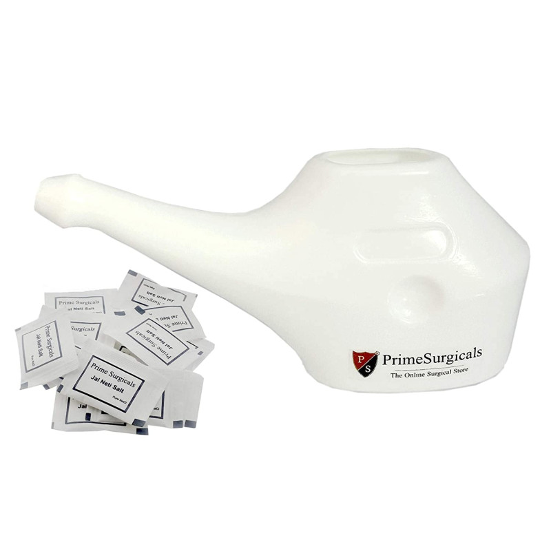 Compact Neti Pot - White